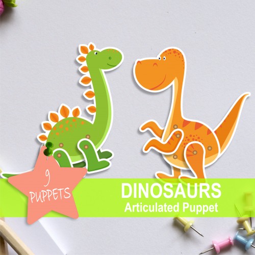 Dinosaur Articulated Puppets