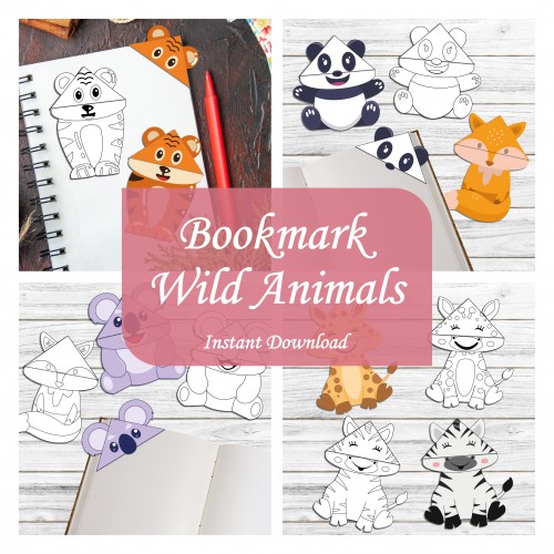 Wild Animal Corner Bookmarks