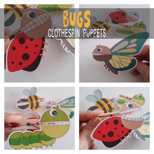 Bug Clothespin Puppets