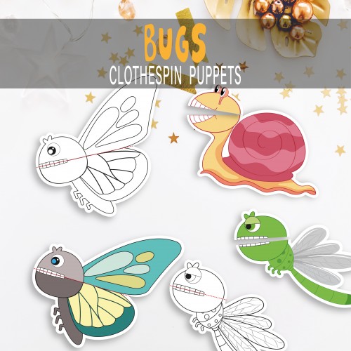 Bug Clothespin Puppets