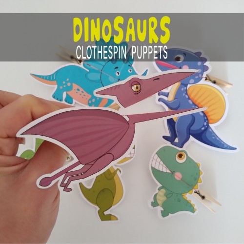 Dinosaur Clothespin Puppets