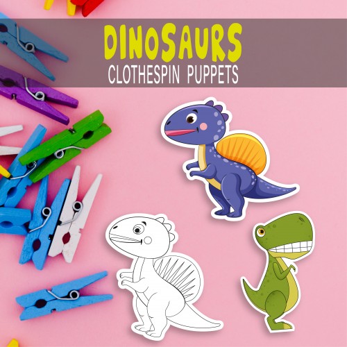 Dinosaur Clothespin Puppets