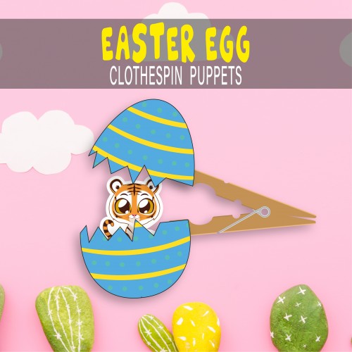 Easter Animals Clothespin Puppets