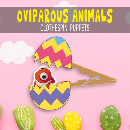 Oviparous Animal Clothespin Puppets