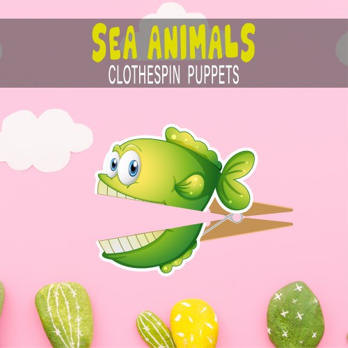 Sea Animal Clothespin Puppets