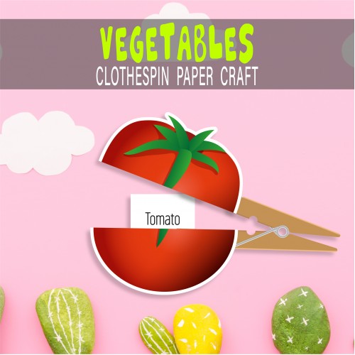 Vegetable Clothespin Puppets