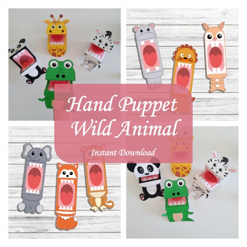 Wild Animal Hand Puppets
