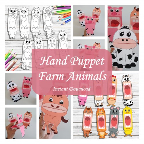 Farm Animal Hand Puppets