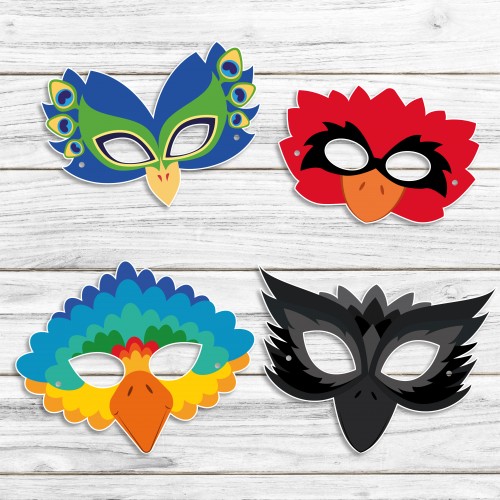 angry bird mask template