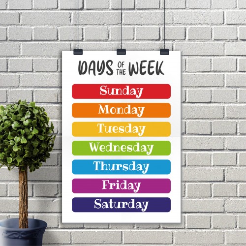 Days of the Week Poster