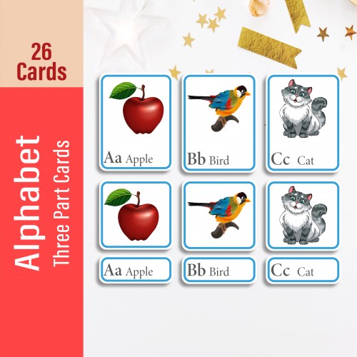 Alphabet Three Part Cards