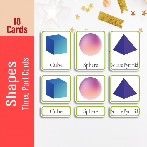 Shapes Three Part Cards