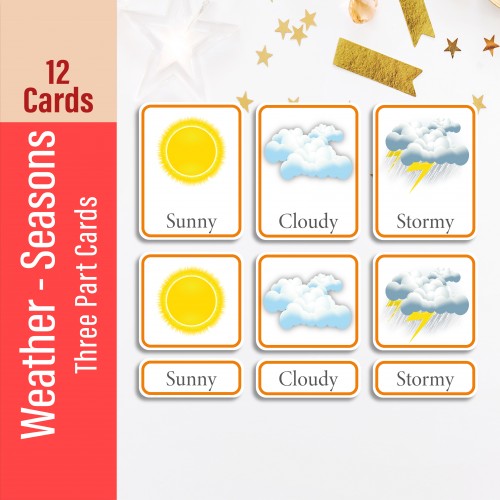 Weather and Seasons Three Part Cards