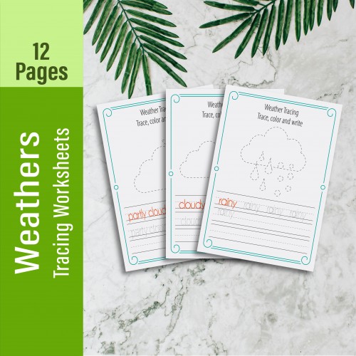 Weather Tracing Worksheets