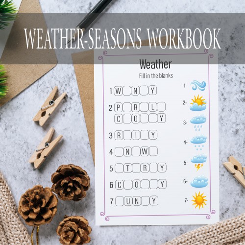 Weather, Four Seasons and Months Workbook